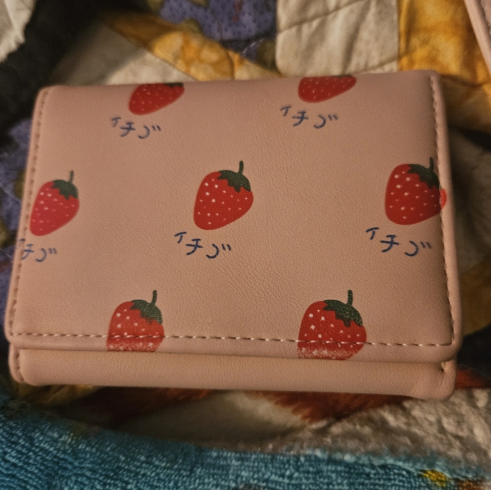 Strawberry Print Wallet